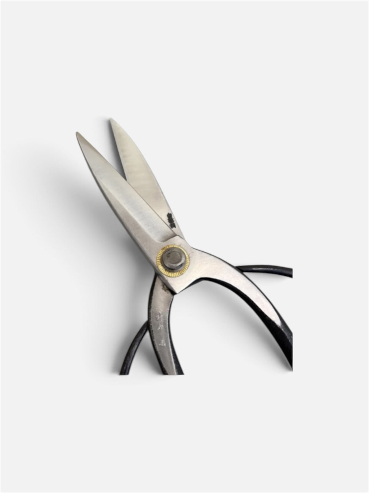 Hasamiya Ichiban Traditional Japanese Gardener Scissors (Japanese Gardener-Style) Total Length & Blade (220mm/93mm) Yasuki White Paper Steel [Urasuki / Screw Joint]