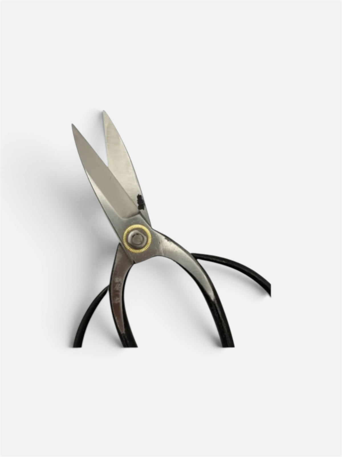 Hasamiya Ichiban Traditional Japanese Gardener Scissors (Niwashi-style) Total Length & Blade (205mm/75mm) Yasuki White Paper Steel [Urasuki / Screw Joint]