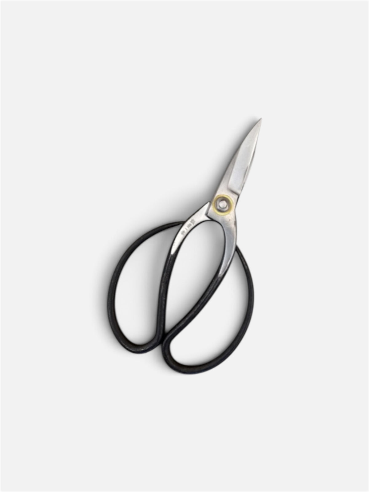 Hasamiya Ichiban Traditional Japanese Gardener Scissors (Niwashi-style) Total Length & Blade (205mm/75mm) Yasuki White Paper Steel [Urasuki / Screw Joint]