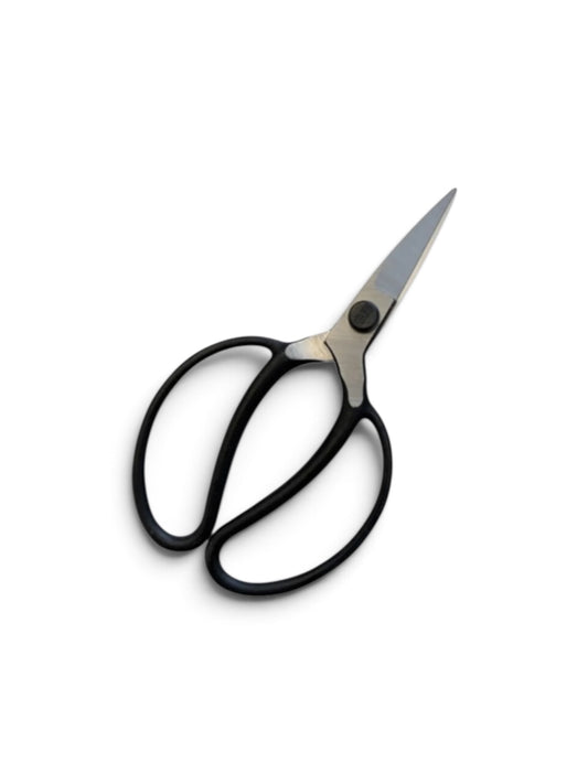 Okatsune Japanese Gardener Scissors (C-2 Type No.203) Total Length & Blade (210mm/55mm) High-Carbon Steel [Standard Steel Finish / Rivet Joint]