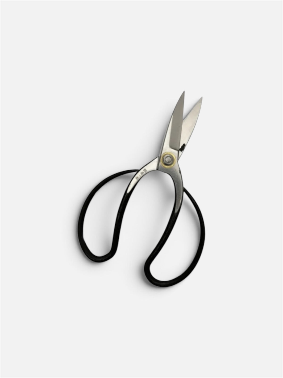 Hasamiya Ichiban Traditional Japanese Gardener Scissors (Niwashi-style) Total Length & Blade (205mm/75mm) Yasuki White Paper Steel [Urasuki / Screw Joint]