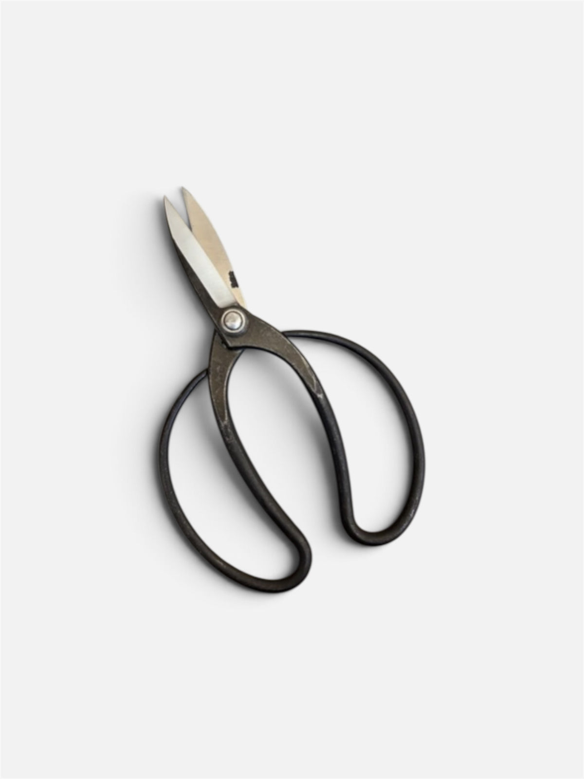Hasamiya Ichiban Traditional Japanese Gardener Scissors (Sasuke-Style) Total Length & Blade (208mm/75mm) Yasuki White Paper Steel [Urasuki / Rivet Joint]