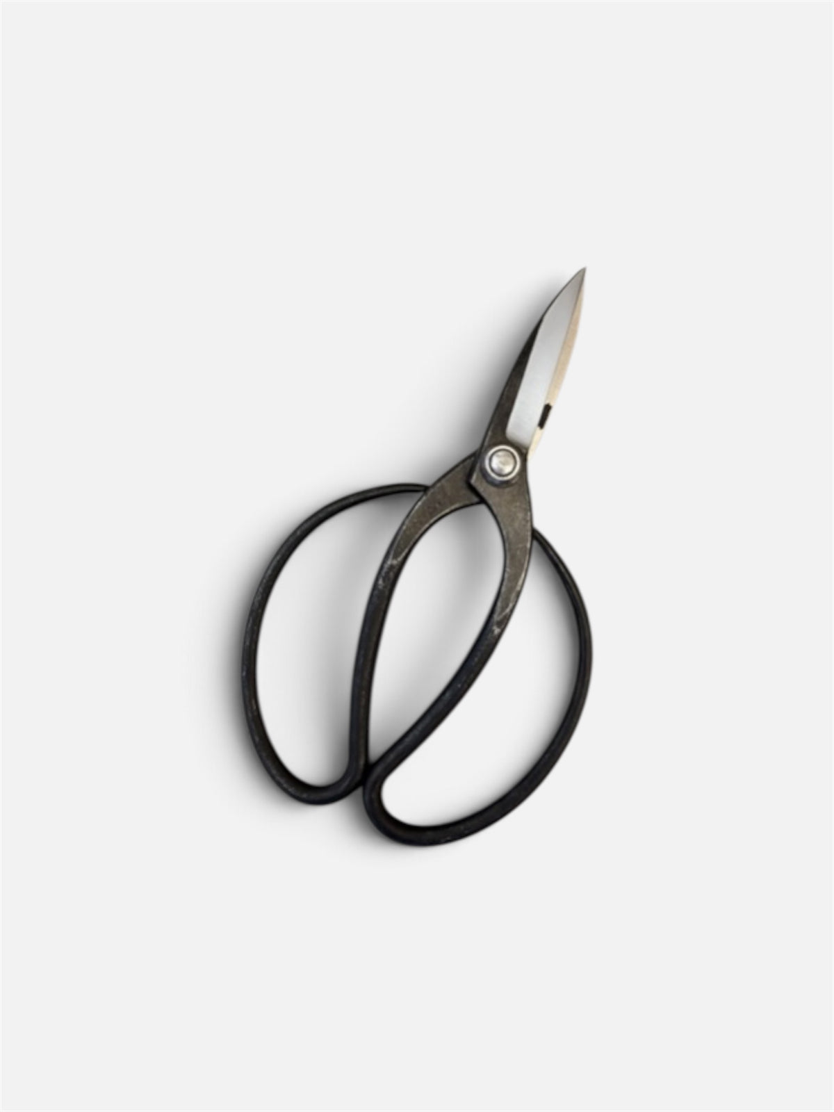 Hasamiya Ichiban Traditional Japanese Gardener Scissors (Sasuke-Style) Total Length & Blade (208mm/75mm) Yasuki White Paper Steel [Urasuki / Rivet Joint]