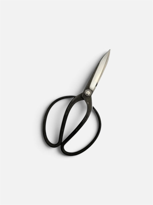 Hasamiya Ichiban Traditional Japanese Gardener Scissors (Sasuke Modified Style ) Total Length & Blade (230mm/95mm) Yasuki White Paper Steel [Urasuki / Rivet Joint]