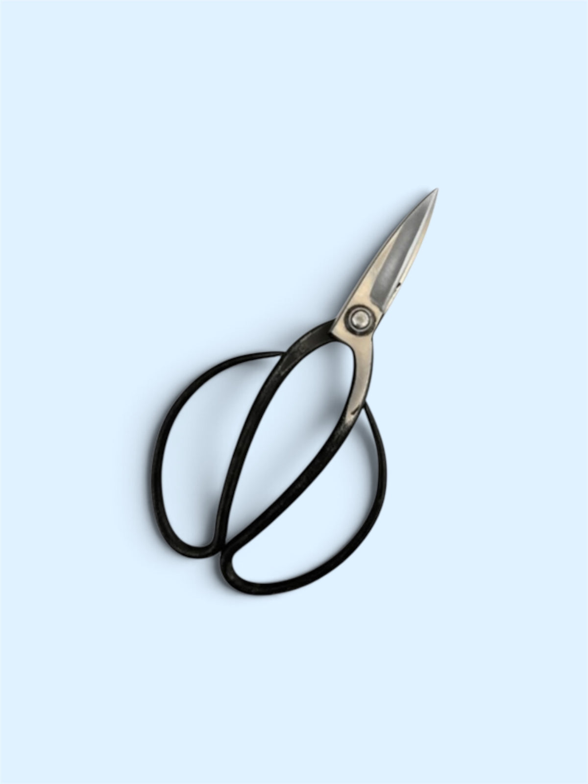 SAKURA Traditional Japanese Gardener Scissors (Sasuke-style Long-neck Shears) Total Length & Blade (225mm/77mm) Yasuki Blue Paper Steel [Traditional hand  forged from scratch / Hollow ground back/ Twisted blade / Rivet Joint]