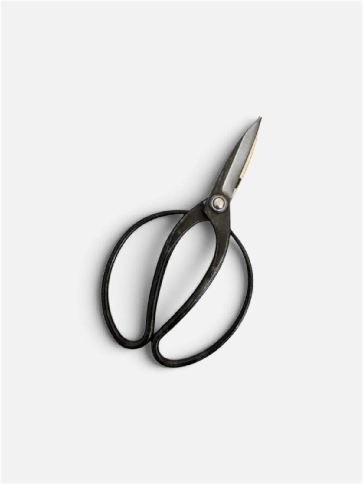 Hasamiya Ichiban Traditional Japanese Gardener Scissors (Sasuke-Style) Total Length & Blade (208mm/75mm) Yasuki White Paper Steel [Urasuki / Rivet Joint]