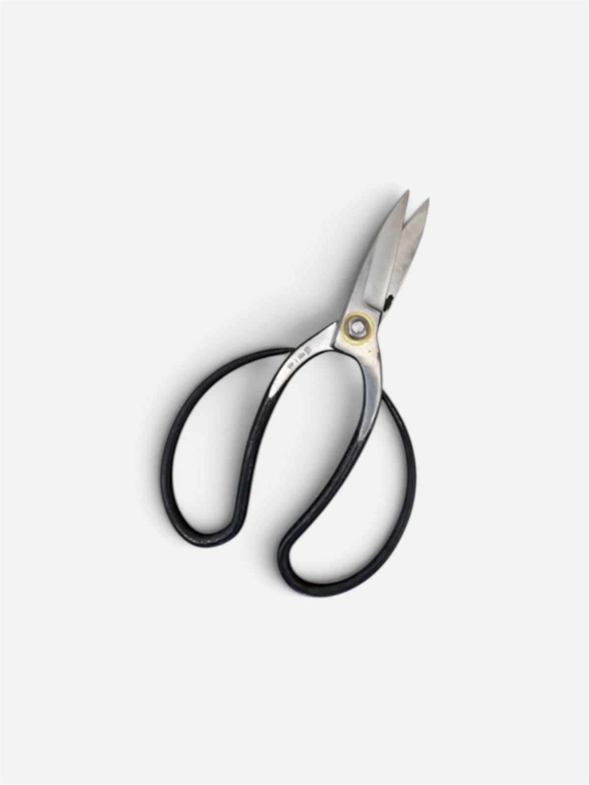 Hasamiya Ichiban Traditional Japanese Gardener Scissors (Niwashi-style) Total Length & Blade (205mm/75mm) Yasuki White Paper Steel [Urasuki / Screw Joint]