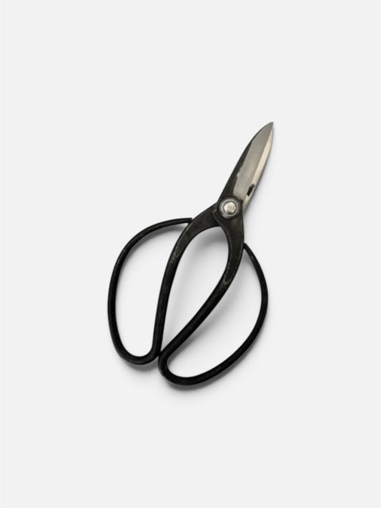 Hasamiya Ichiban Traditional Japanese Gardener Scissors (Sasuke Modified Stylei) Total Length & Blade (200mm/66mm) Yasuki White Paper Steel [Urasuki / Rivet Joint]