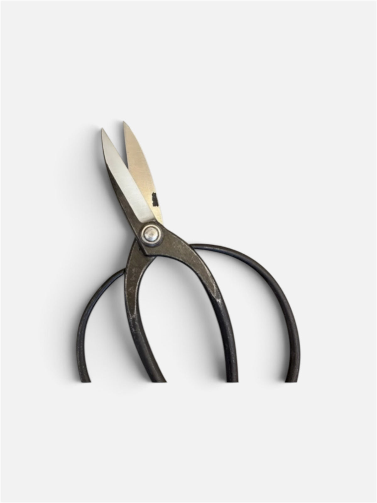 Hasamiya Ichiban Traditional Japanese Gardener Scissors (Sasuke-Style) Total Length & Blade (208mm/75mm) Yasuki White Paper Steel [Urasuki / Rivet Joint]