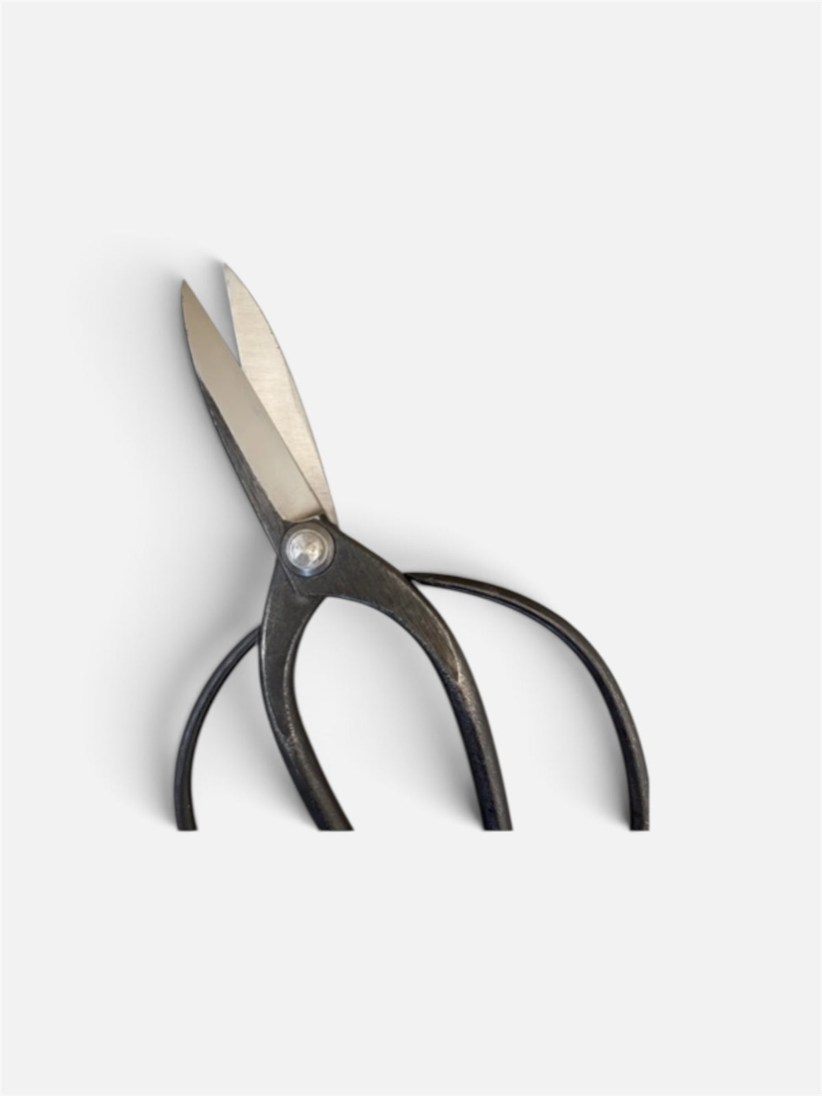 Hasamiya Ichiban Traditional Japanese Gardener Scissors (Sasuke Modified Style) Total Length & Blade (215mm/83mm) Yasuki White Paper Steel [Urasuki / Rivet Joint]