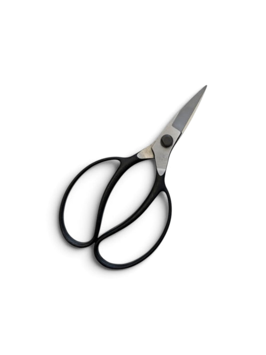 Okatsune Japanese Gardener Scissors (D-Type No.221) Total Length & Blade (200mm/52mm) High-Carbon Steel [Standard Steel Finish / Rivet Joint]