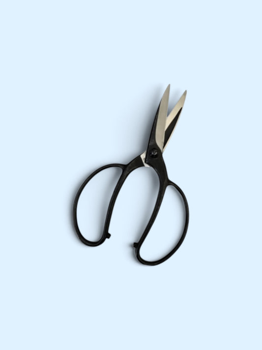 Hasami Masamune Japanese Gardener Scissors (NO.203) Total Length & Blade (215mm/90mm) Aogami Blue Paper Steel [Machine-Forged & Hand-Finished / Screw Joint with Lock Nut / Hollow Ground]
