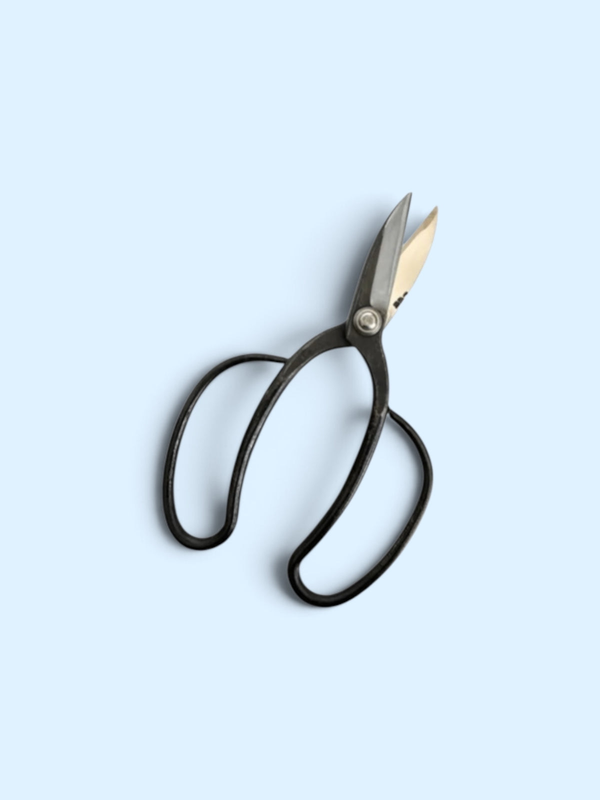 Hanafubuki Kyoto Style Traditional Japanese Gardener Scissors Type 1 Slim (72mm) Aogami Blue Paper Steel [Traditional Hand-Forged from Scratch / Rivet Joint / Hollow Ground]