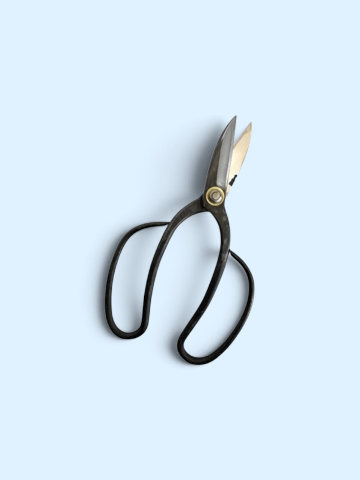 Hanafubuki Kyoto Style Traditional Japanese Gardener Scissors Type 1 Slim (72mm) Aogami Blue Paper Steel [Traditional Hand-Forged from Scratch / Screw Joint / Hollow Ground]