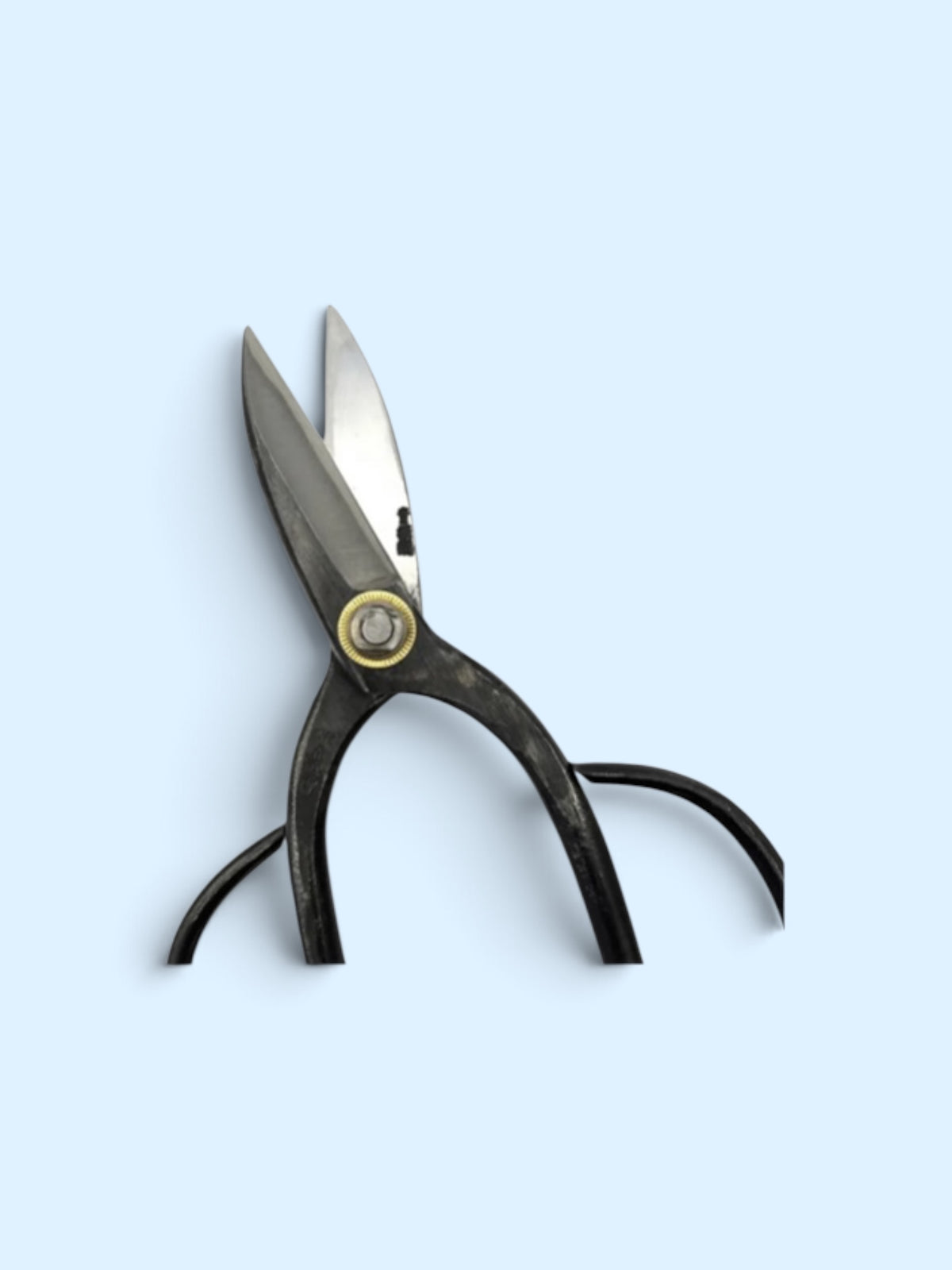 Hanafubuki Kyoto Style Traditional Japanese Gardener Scissors Type 1 Slim (72mm) Aogami Blue Paper Steel [Traditional Hand-Forged from Scratch / Screw Joint / Hollow Ground]