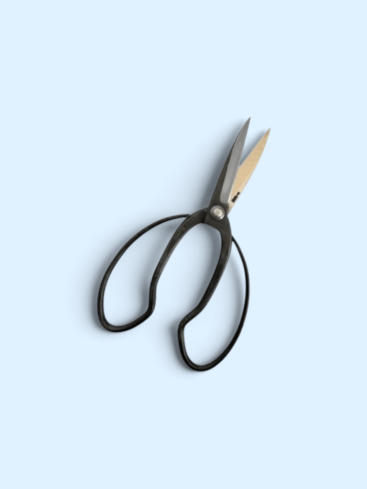 Hanafubuki Type B Slim Traditional Japanese Gardener Scissors Total Length & Blade (215mm/84mm) Aogami Blue Paper Steel [Traditional Hand-Forged from Scratch / Rivet Joint / Hollow Ground]