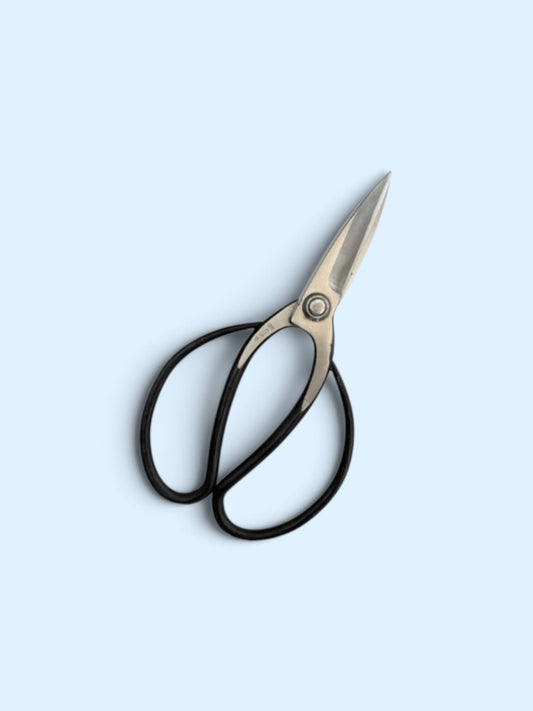 Hanafubuki Type A Traditional Japanese Gardener Scissors Total Length & Blade (210mm/80mm) Aogami Blue Paper Steel [Traditional Hand-Forged from Scratch / Rivet Joint / Hollow Ground]