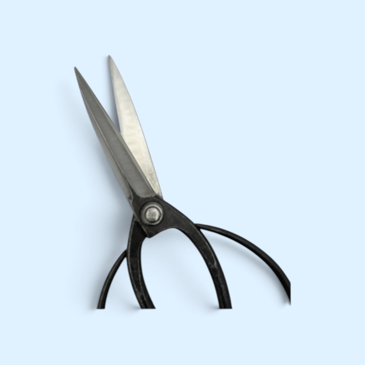 Hanafubuki Ibukigari Pine Pruning Traditional Japanese Gardener Scissors Total Length & Blade (225mm/95mm) Aogami Blue Paper Steel [Traditional Hand-Forged from Scratch / Rivet Joint / Hollow Ground]