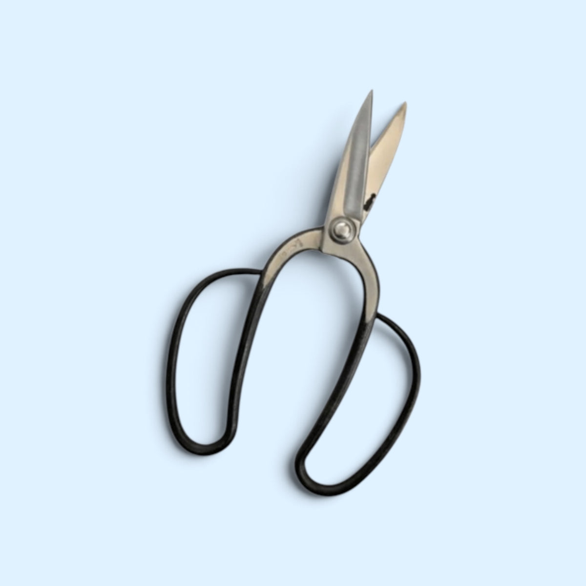 Hanafubuki Tsushima Style Traditional Japanese Gardener Scissors Total Length & Blade (225mm/78mm) Aogami Blue Paper Steel [Traditional Hand-Forged from Scratch / Rivet Joint / Hollow Ground]