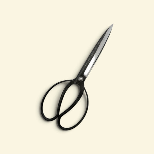 Hanafubuki Gardener-Type Traditional Japanese Gardener Scissors (Left-Handed Total Length & Blade (210mm/80mm) Shirogami White Paper Steel [Traditional Hand-Forged from Scratch / Rivet Joint / Hollow Ground]