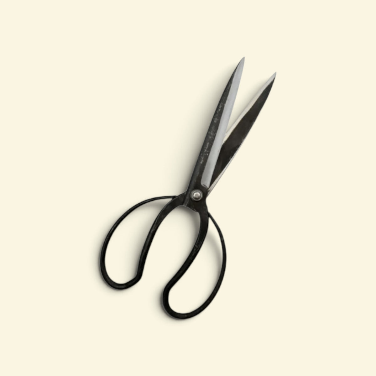 Hanafubuki Gardener-Type Traditional Japanese Gardener Scissors (Left-Handed Total Length & Blade (210mm/80mm) Shirogami White Paper Steel [Traditional Hand-Forged from Scratch / Rivet Joint / Hollow Ground]