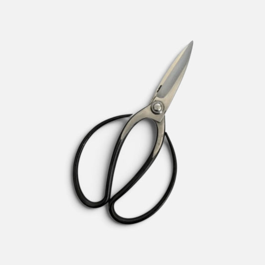 Hanafubuki Left-Handed Professional Japanese Gardener Scissors Total Length & Blade (210mm/80mm) Yasuki White Paper Steel [Urasuki / Rivet Joint]