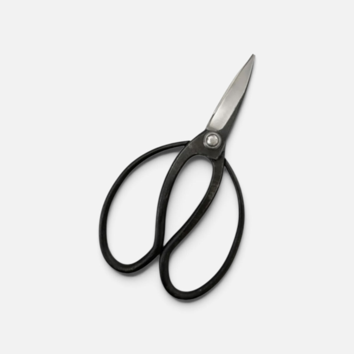 Hanafubuki Left-Handed Okubo-Style Traditional Japanese Gardener Scissors Total Length & Blade (200mm/74mm) White Paper Steel [Traditional Hand-Forged from Scratch / Left-Handed / Rivet Joint / Hollow Ground]