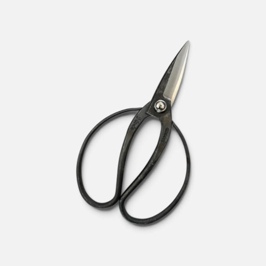 Hidehisa Traditional Japanese Gardener Scissors T-1 Total Length & Blade (198mm/72mm) Shirogami White Paper Steel [Traditional Hand-Forged from Scratch / Rivet Joint