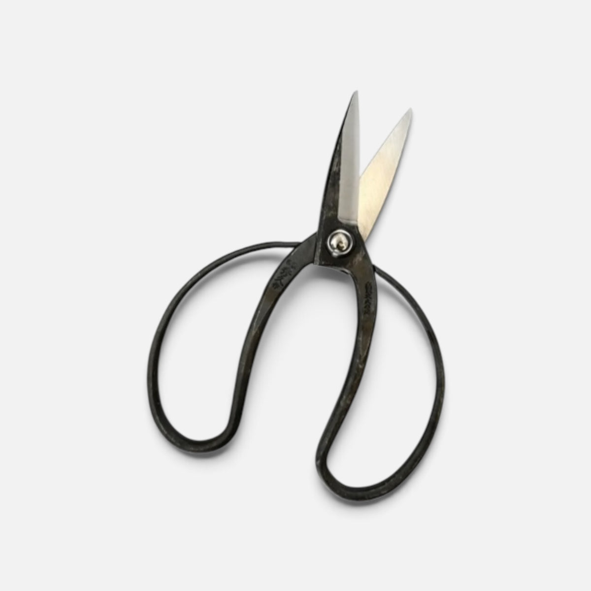 Hidehisa Traditional Japanese Gardener Scissors T-1 Total Length & Blade (198mm/72mm) Shirogami White Paper Steel [Traditional Hand-Forged from Scratch / Rivet Joint