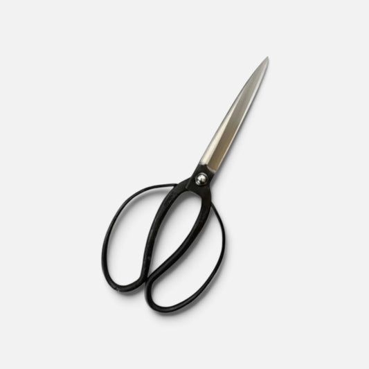 Hidehisa Okubo Style Long Blade Traditional Japanese Gardener Scissors T-7 Total Length & Blade (275mm/134mm) Shirogami White Paper Steel [Traditional Hand-Forged from Scratch / Rivet Joint]