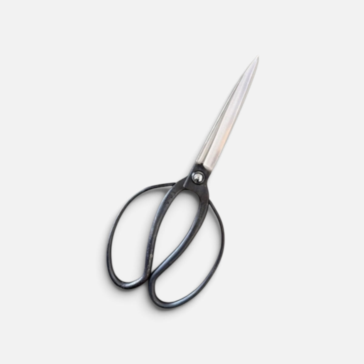 Hidehisa Okubo Style Long Blade Traditional Japanese Gardener Scissors T-7 Total Length & Blade (275mm/134mm) Shirogami White Paper Steel [Traditional Hand-Forged from Scratch / Rivet Joint]