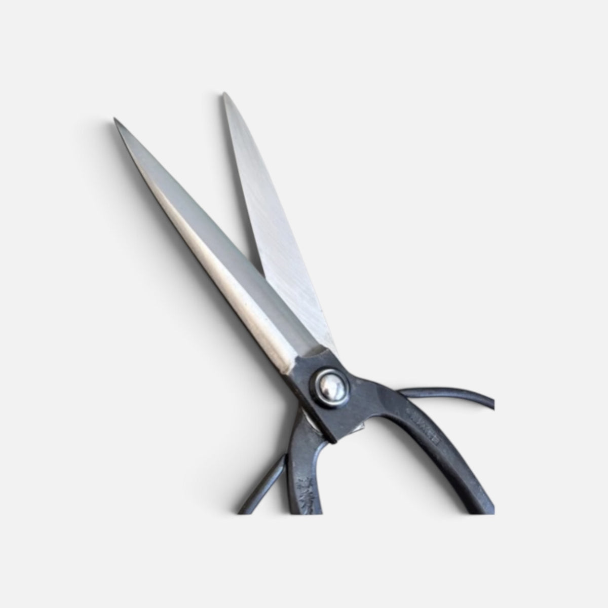 Hidehisa Okubo Style Long Blade Traditional Japanese Gardener Scissors T-7 Total Length & Blade (275mm/134mm) Shirogami White Paper Steel [Traditional Hand-Forged from Scratch / Rivet Joint]