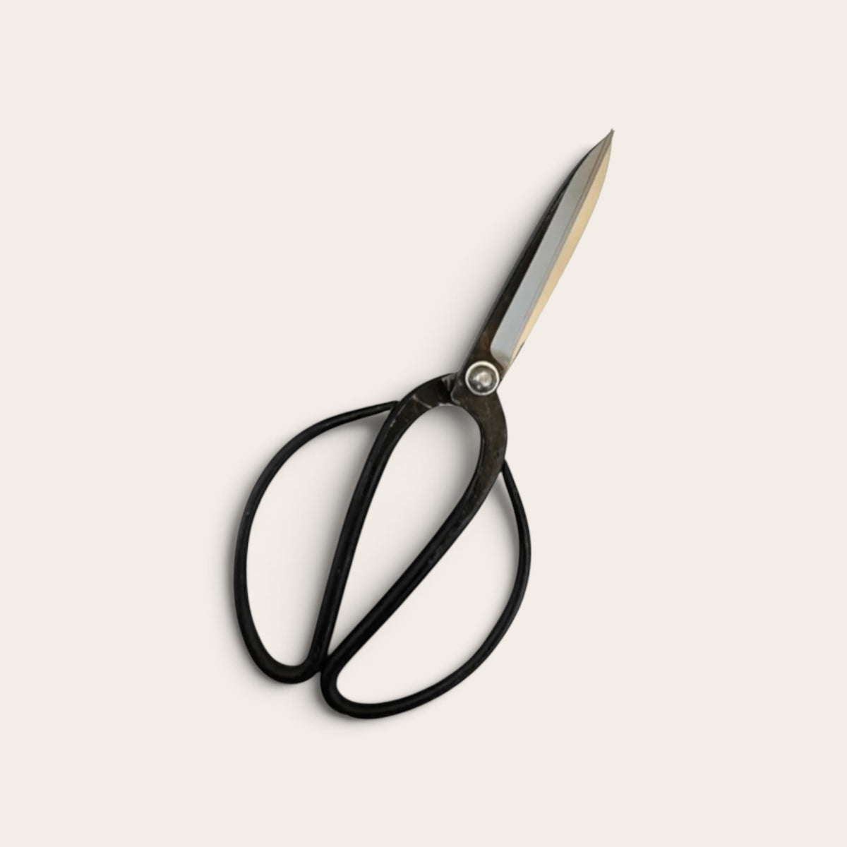 Minamoto no Akitada Sakai Hand-Forged HSS High-Speed Steel Gardener Scissors Total Length & Blade (235mm/95mm) [Traditional Hand-Forged from Scratch / Rivet Joint / Hollow Ground]