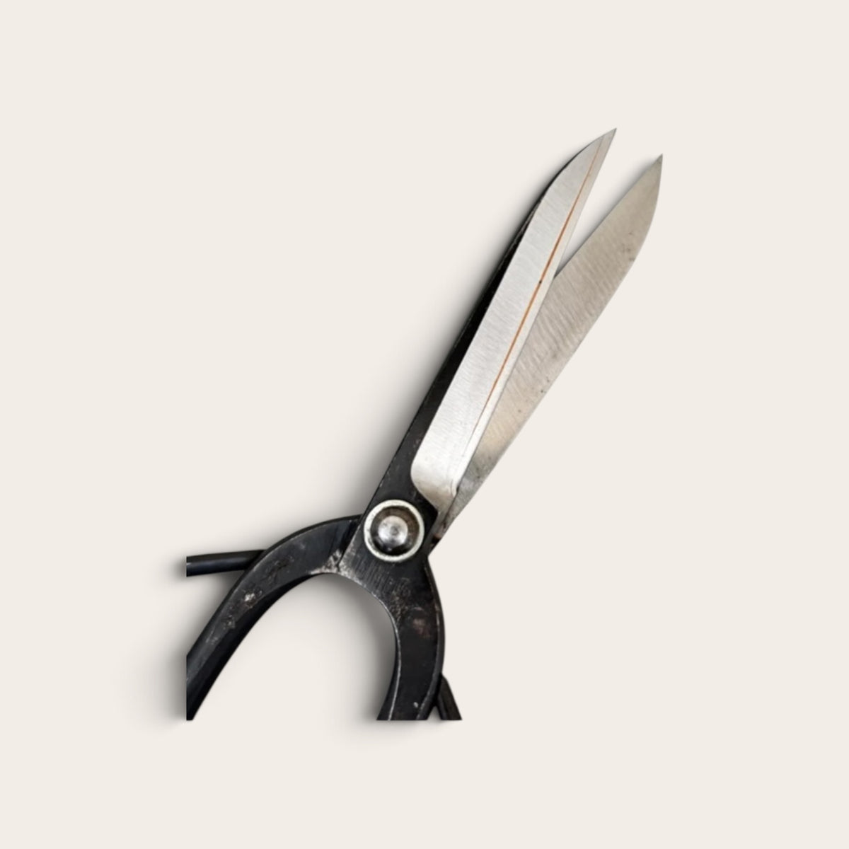 Minamoto no Akitada Sakai Hand-Forged HSS High-Speed Steel Gardener Scissors Total Length & Blade (235mm/95mm) [Traditional Hand-Forged from Scratch / Rivet Joint / Hollow Ground]