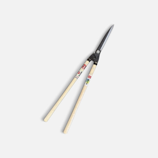 Hasami Masamune Traditional Japanese Hedge Shears Sharp-Angle Model (NO.127) Blade 210mm / Oak Handle 510mm Shirogami White Paper Steel [Traditional Hand-Forged from Scratch / Hollow Ground / Twisted Blade]