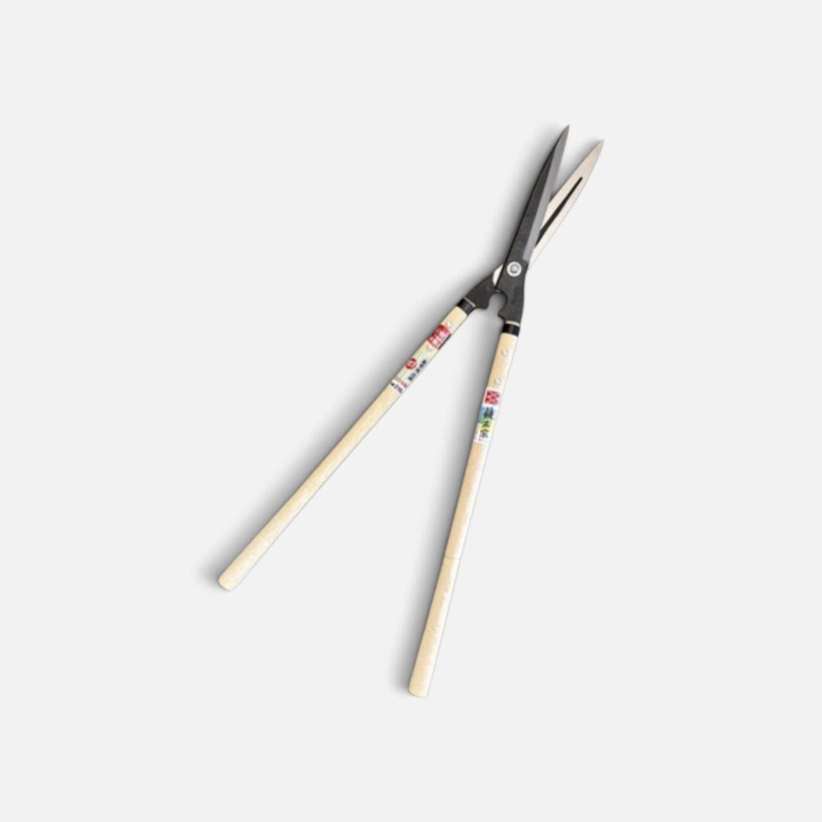 Hasami Masamune Traditional Japanese Hedge Shears Sharp-Angle Model (NO.127) Blade 210mm / Oak Handle 510mm Shirogami White Paper Steel [Traditional Hand-Forged from Scratch / Hollow Ground / Twisted Blade]