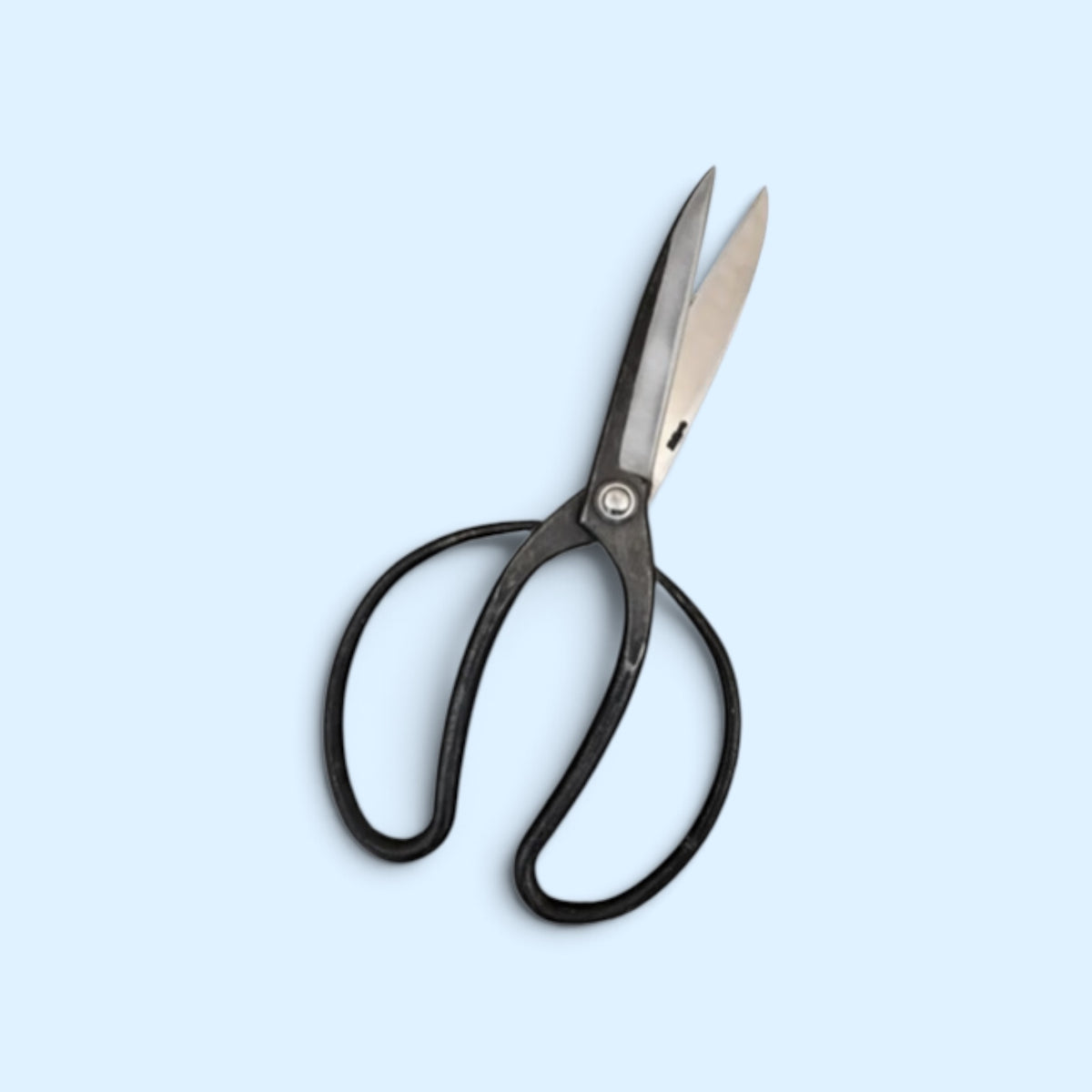 Minamoto Akitada Traditional Japanese Gardener Scissors Total Length & Blade (245mm/108mm) Aogami Blue Paper Steel [Traditional Hand-Forged from Scratch / Urasuki Hollow Ground / Rivet Joint]