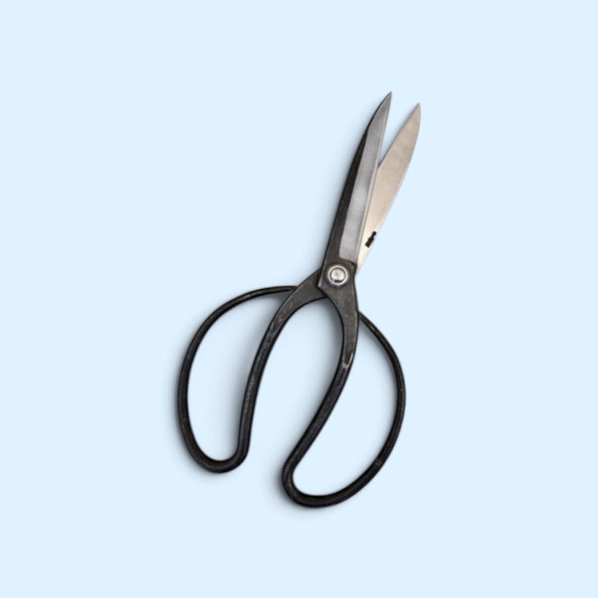 Minamoto Akitada Traditional Japanese Gardener Scissors Total Length & Blade (245mm/108mm) Aogami Blue Paper Steel [Traditional Hand-Forged from Scratch / Urasuki Hollow Ground / Rivet Joint]