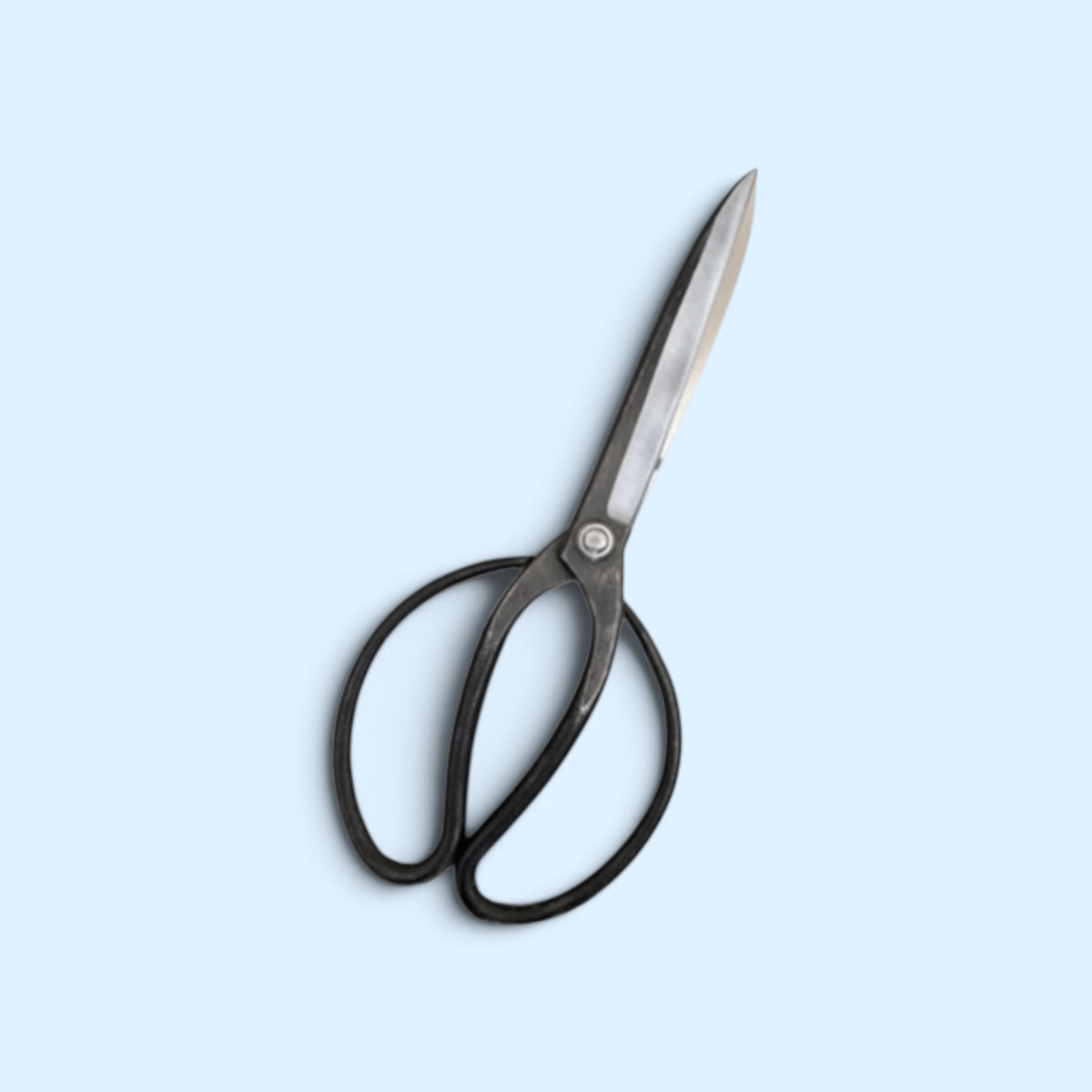 Minamoto Akitada Traditional Japanese Gardener Scissors Total Length & Blade (270mm/138mm) Aogami Blue Paper Steel [Traditional Hand-Forged from Scratch / Urasuki Hollow Ground / Rivet Joint]