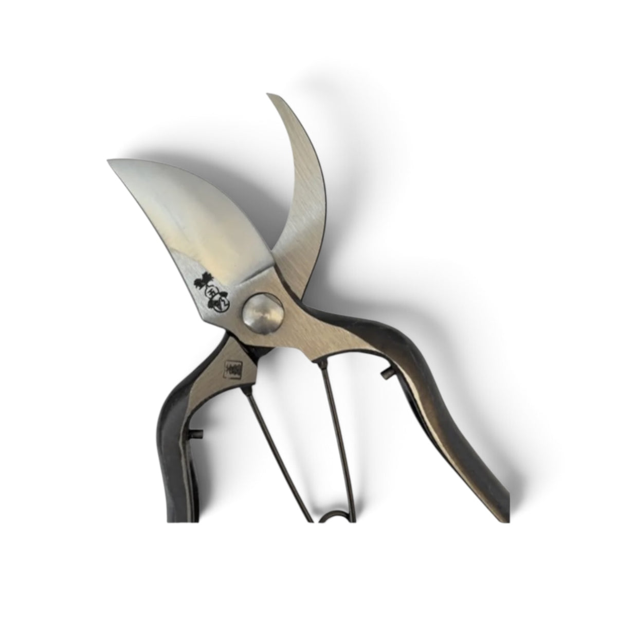 Gorosaku Professional Pruning Secateurs B-Type Heavy-Duty Model Total Length & Blade: 205mm / 65mm High-Carbon Cutlery Steel Blade [Traditional Hand Forged from Scratch / Hollow Ground Back / Twisted Blade / Screw Joint]