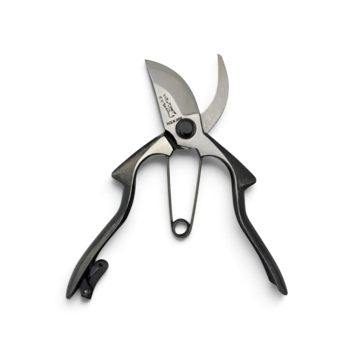 Onoyoshi Professional Pruning Secateurs BZ-Type Benkei Guard Model Total Length & Blade: 205mm / 60mm High-Grade Cutlery Steel [Traditional Hand Forged from Scratch / Hollow Ground Back / Twisted Blade/ Screw joint ]