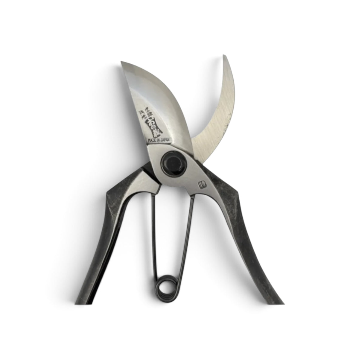 Onoyoshi Professional Pruning Secateurs A-Type 200mm Total Length & Blade: 200mm / 65mm High-Grade Cutlery Steel [Traditional Hand Forged from Scratch / Hollow Ground Back / Twisted Blade / Screw Joint / Low-Resistance Blade]