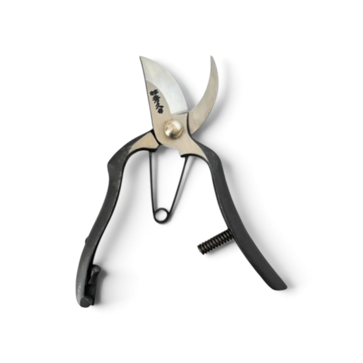 Hidehisa Professional Pruning Secateurs Shock-Absorbing Model Total Length & Blade: 195mm / 57mm High-Carbon Cutlery Steel [Traditional Hand Forged from Scratch / Hollow Ground Back / Twisted Blade / Screw Joint ]