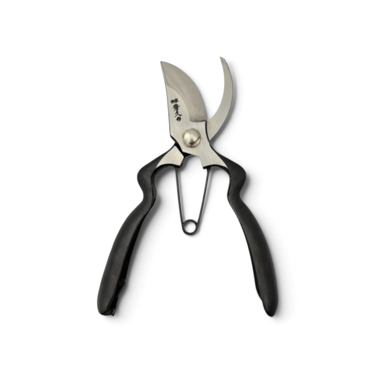 Hidehisa Professional Pruning Secateurs Wide-Grip Model Total Length & Blade: 200mm / 63mm High-Carbon Cutlery Steel [Traditional Hand Forged from Scratch/ Hollow Ground Back / Twisted Blade/ Screw Joint / Wide Rounded Comfort Handle Geometry]