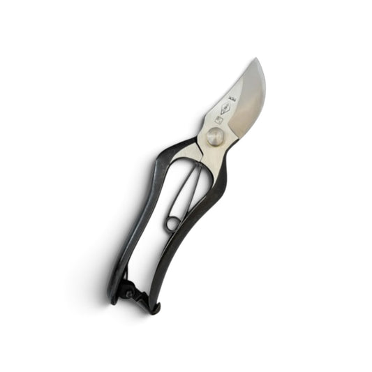 Azumagawa Professional Pruning Secateurs Total Length & Blade: 200mm / 65mm High-Grade Special Steel [Traditional Hand Forged from Scratch / Hollow Ground Back / Twisted Blade/ Screw Joint/ Thick Durable Blade]