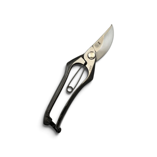 SAKURA Professional Pruning Secateurs Large Model Total Length & Blade 225mm / 75mm Japanese Cutlery Steel [Traditional Hand Forged from Scratch / Hollow Ground Back / Twisted Blade / Screw Joint / Smooth Curved Ergonomic Handle]