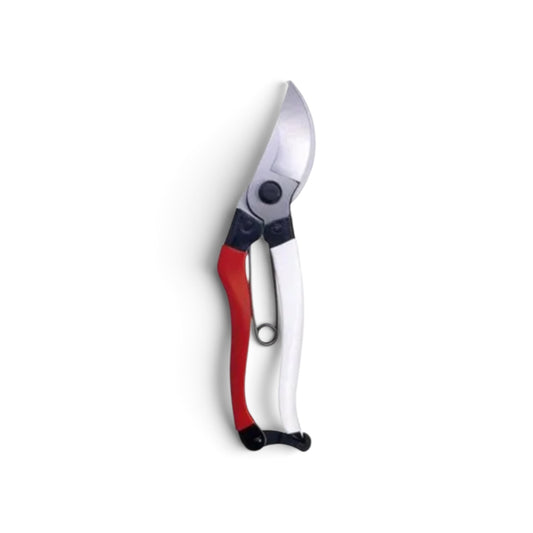 Okatsune Professional Pruning Secateurs Standard Model Total Length & Blade 200mm/53mm Weight: 230g High-Grade Japanese Carbon Steel [High Tech Machine Forged we/ Hollow Ground Back / Twisted Blade / Screw Joint / Iconic Red & White Vinyl Grip]