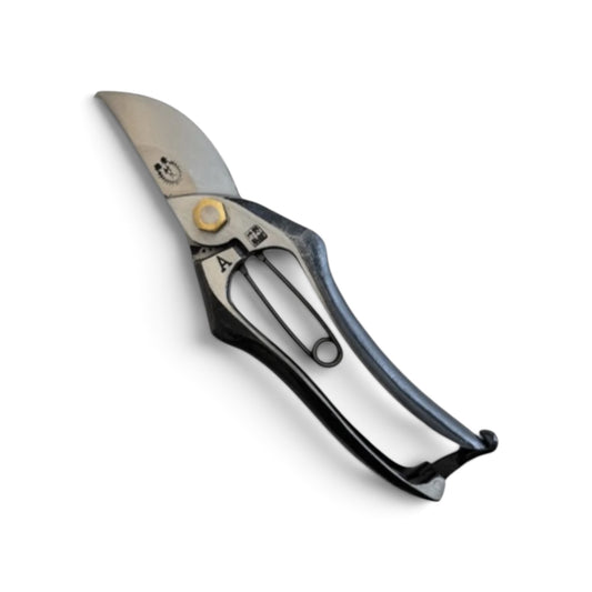 Murahisa Master Blacksmith Pruning Secateurs Total Length & Blade: 200m/67mm High-Grade Japanese Carbon Steel [Traditional Hand Forged from Scratch Hollow Ground Back / Twisted Blade / Screw Joint / Master Hand-Finished Crafts]