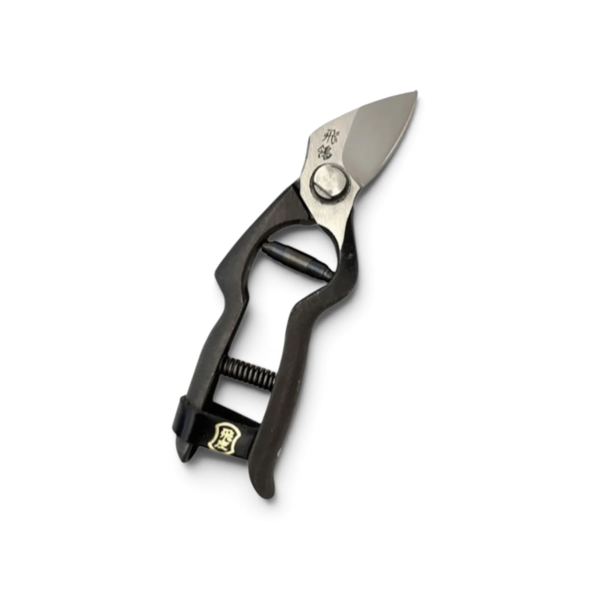 Tobisho Professional Pruning Secateurs Compact Model (Hirei)
Total Length & Blade: 165mm/46mm High-Carbon Steel [Traditional Hand-Forged from Scratch / Hollow Ground Back / Twisted Blade / Screw Joint / Set Blade / Leather Strap Lock]