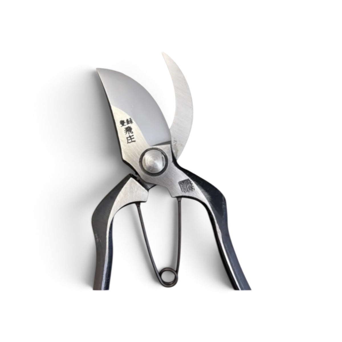 Tobisho Professional Pruning Secateurs Total Length & Blade: 200mm/64mm High-Grade Japanese Carbon Cutlery Steel [Traditional Hand Forged from Scratch / Hollow Ground Back / Twisted Blade / Screw joint / Power-Leverage Handle]